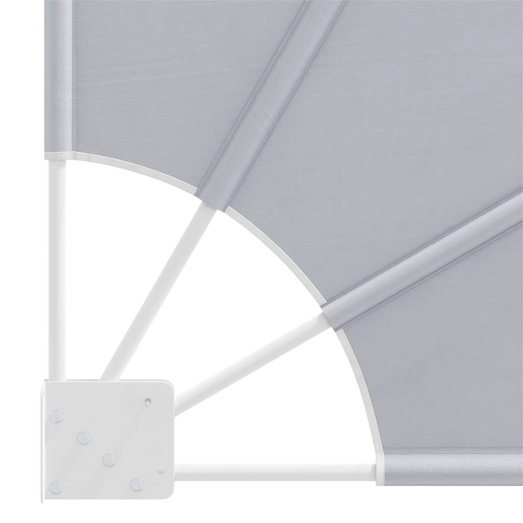 Collapsible Balcony Side Awning Grey 140x140 cm