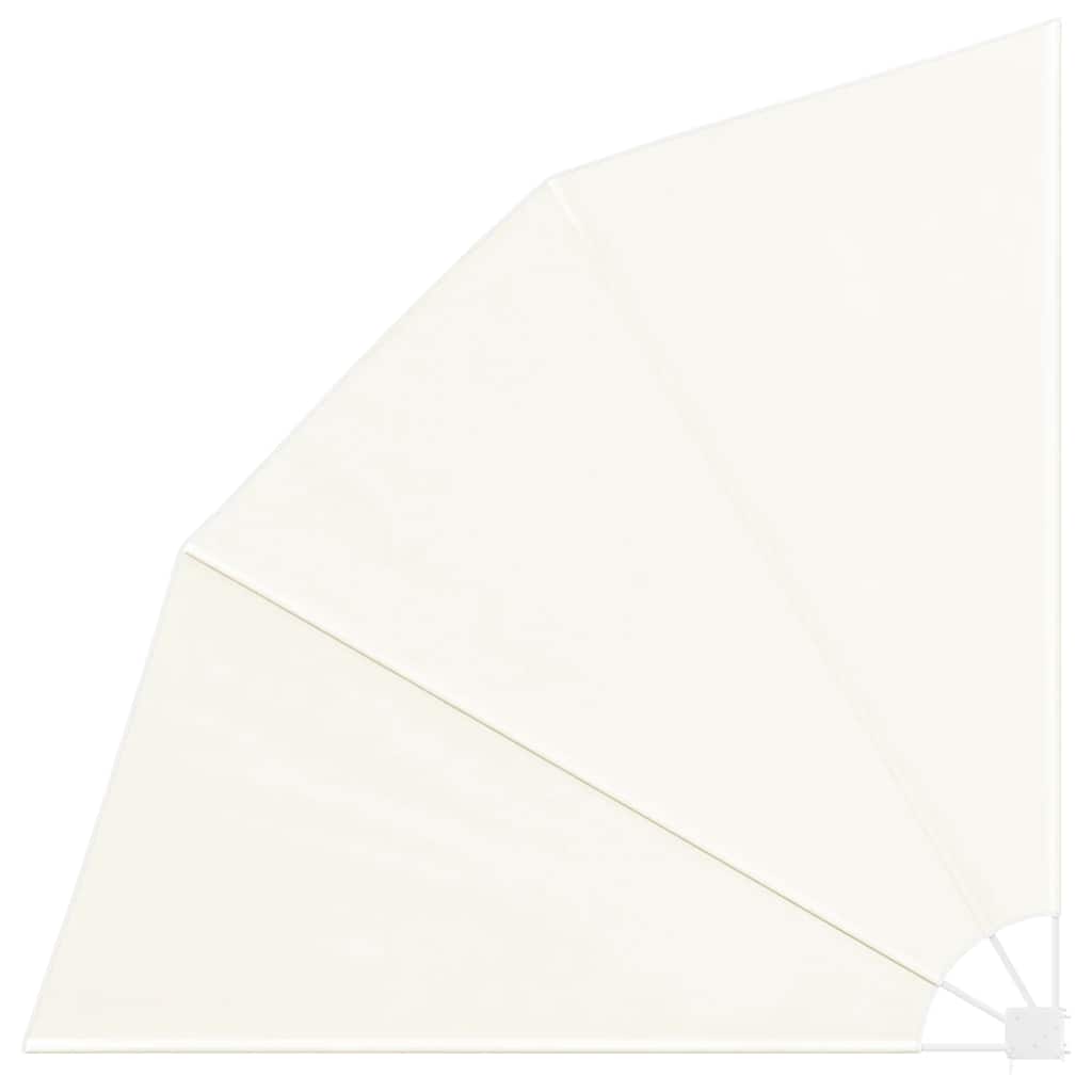 Collapsible Balcony Side Awning Cream 210x210 cm