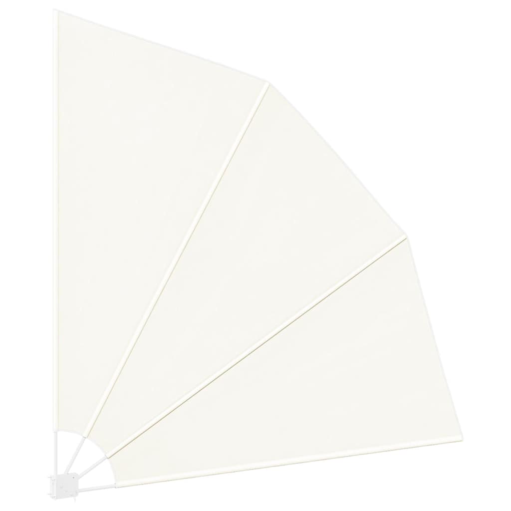 Collapsible Balcony Side Awning Cream 210x210 cm