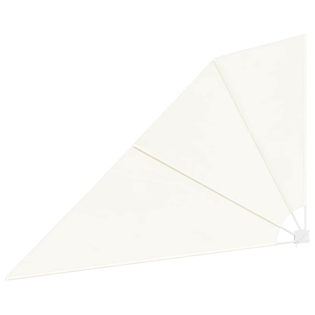 Collapsible Balcony Side Awning Cream 160x240 cm