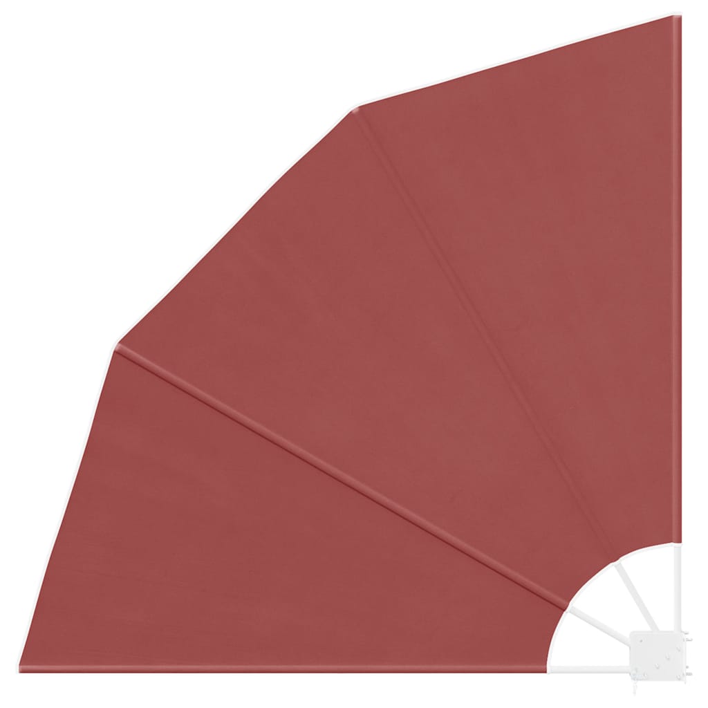 41581 vidaXL Collapsible Balcony Side Awning Terracotta 140x140 cm