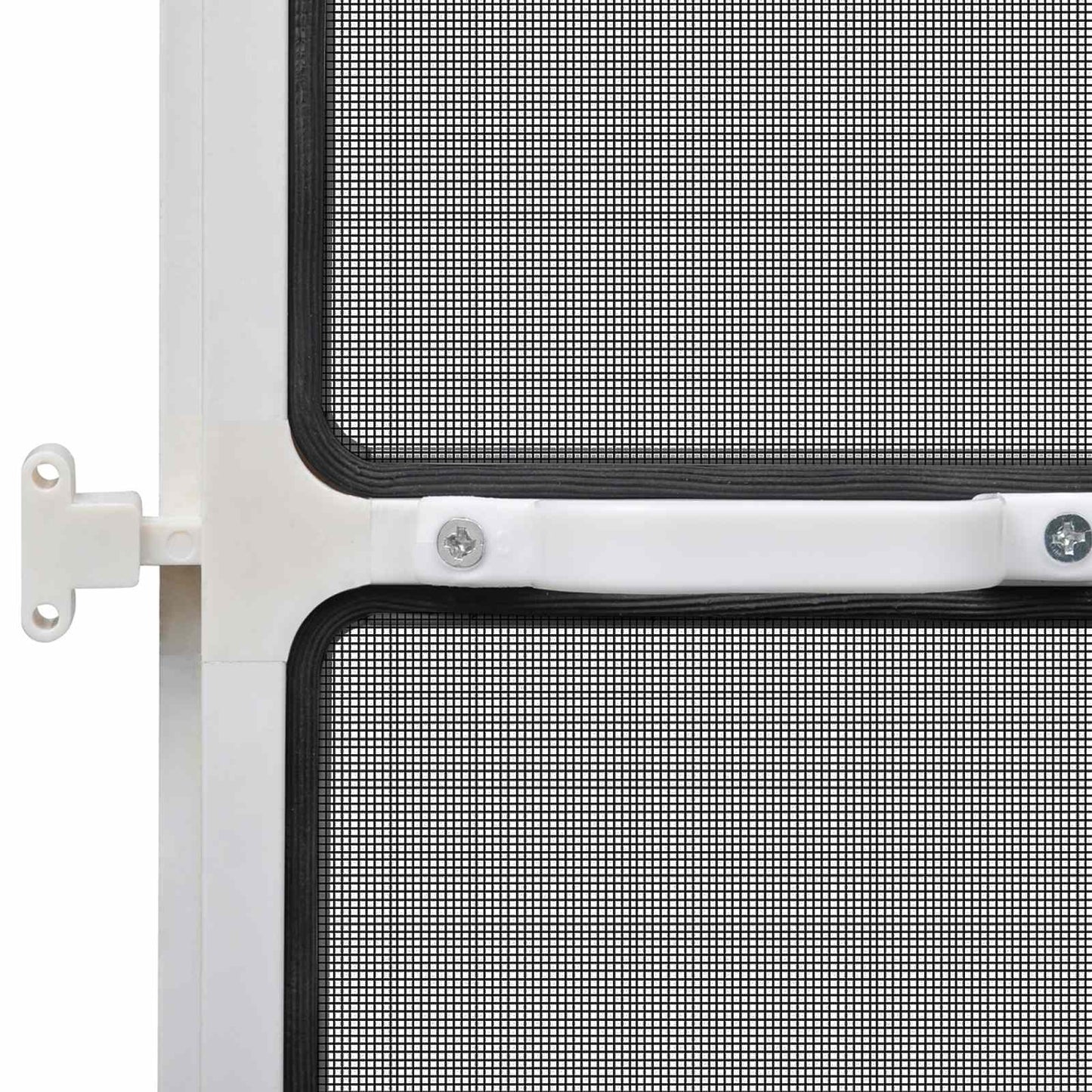 Hinged Insect Screen Manual White and Black 100 x 215 cm