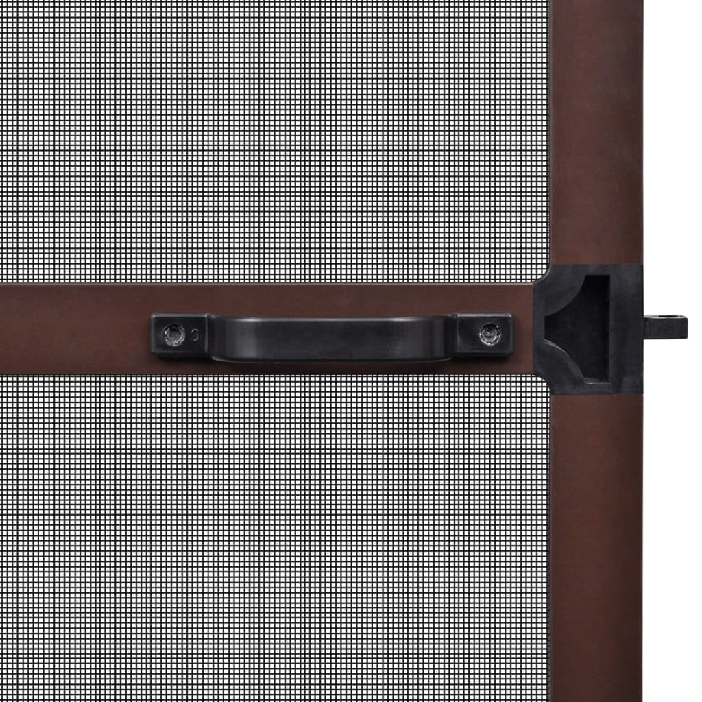 Brown Hinged Insect Screen for Doors 100 x 215 cm