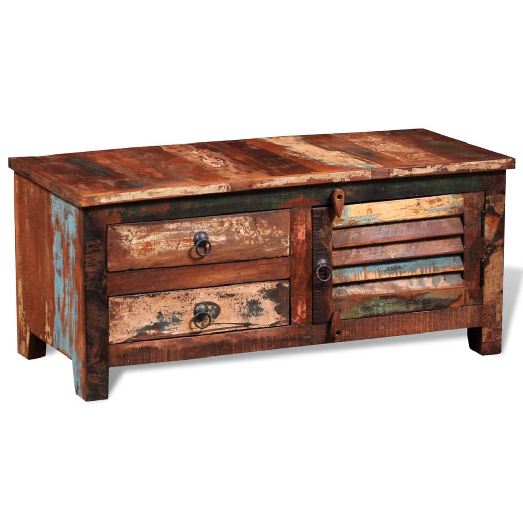 241629 vidaXL Reclaimed TV Hi-Fi Cabinet Side Cabinet Solid Wood