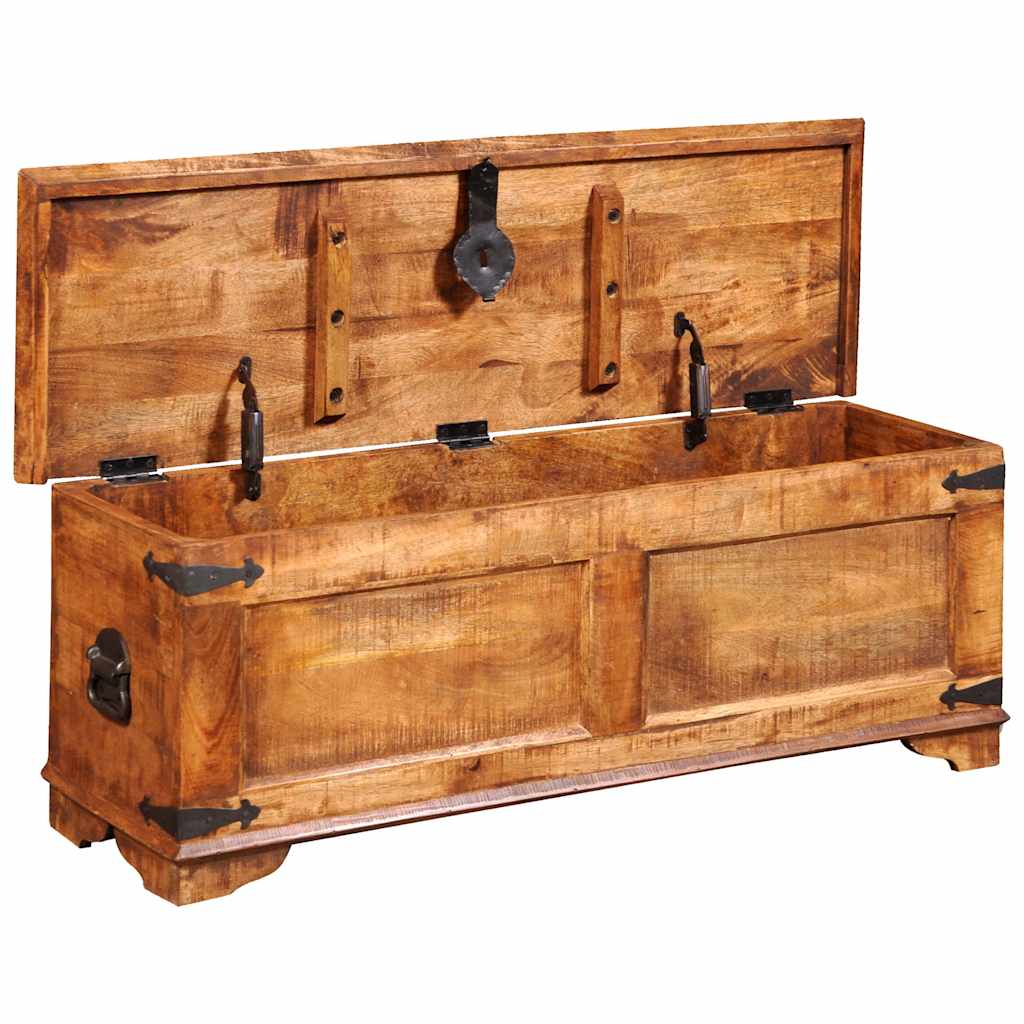 Storage Chest Rough Mango Wood