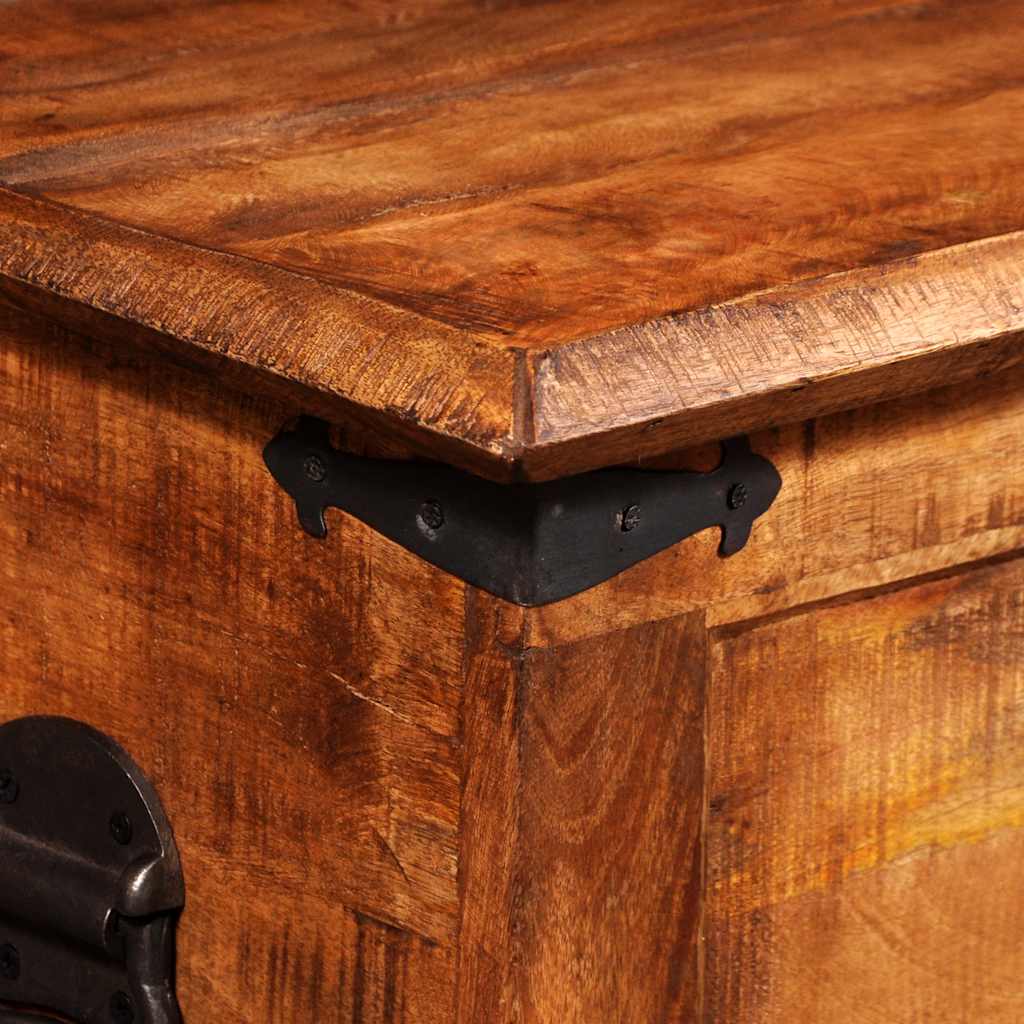 Storage Chest Rough Mango Wood