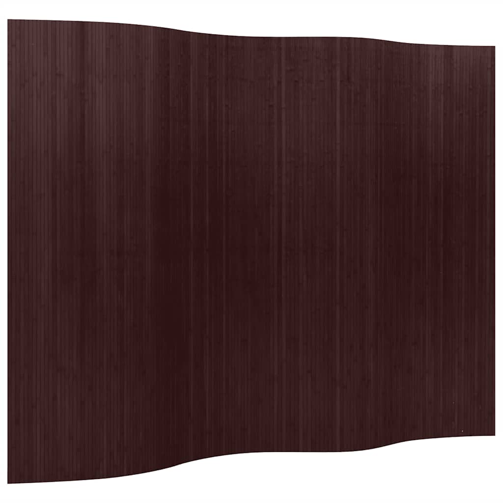 Room Divider Bamboo Dark Brown Width 250 cm Height 165 cm