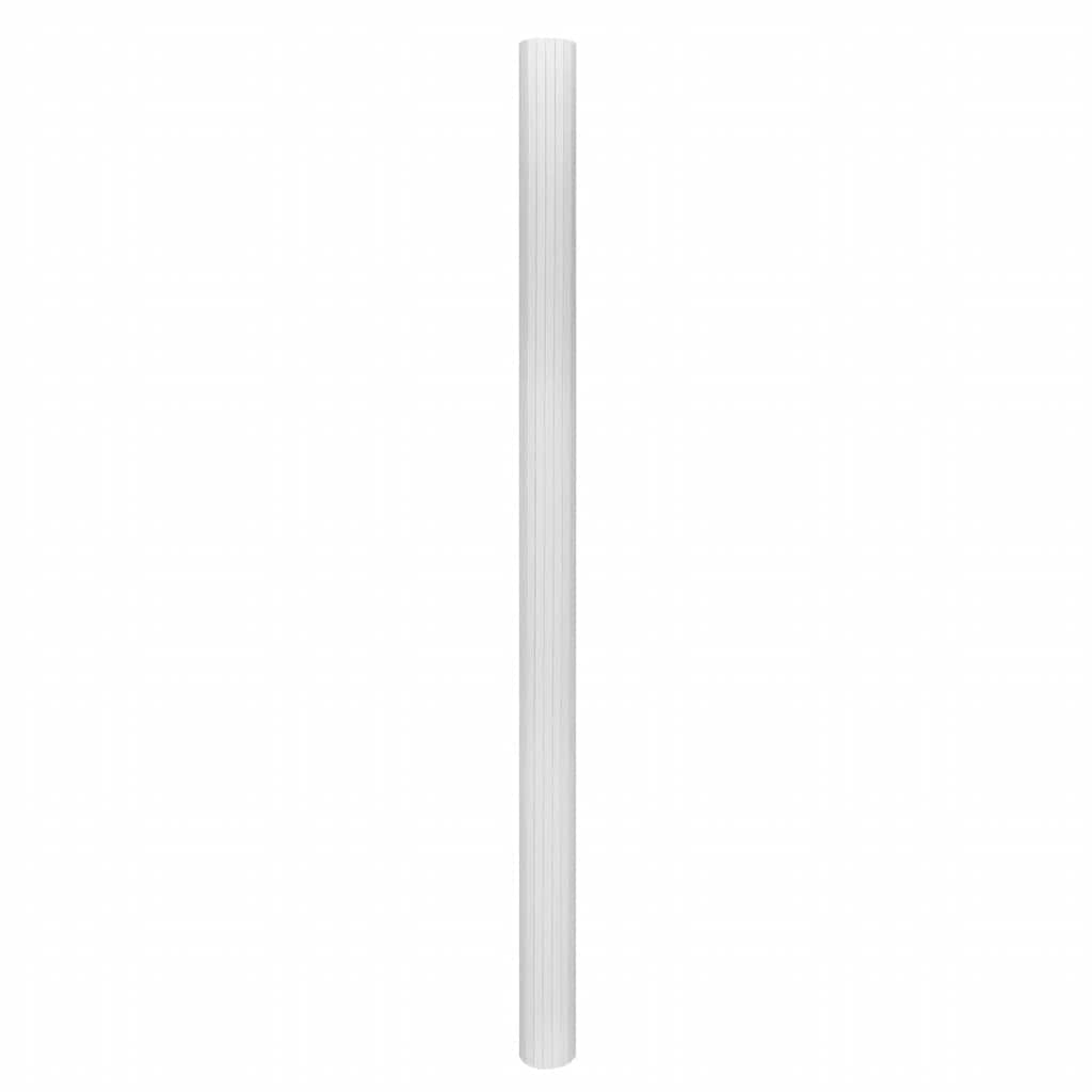 Room Divider Bamboo White Width 250 cm Height 165 cm