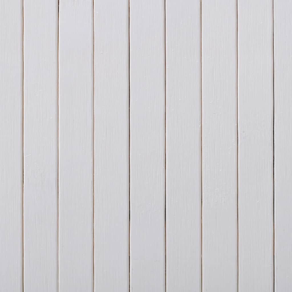 Room Divider Bamboo White Width 250 cm Height 165 cm