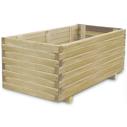 vidaXL Raised Bed 100x50x40 cm Wood Rectangular