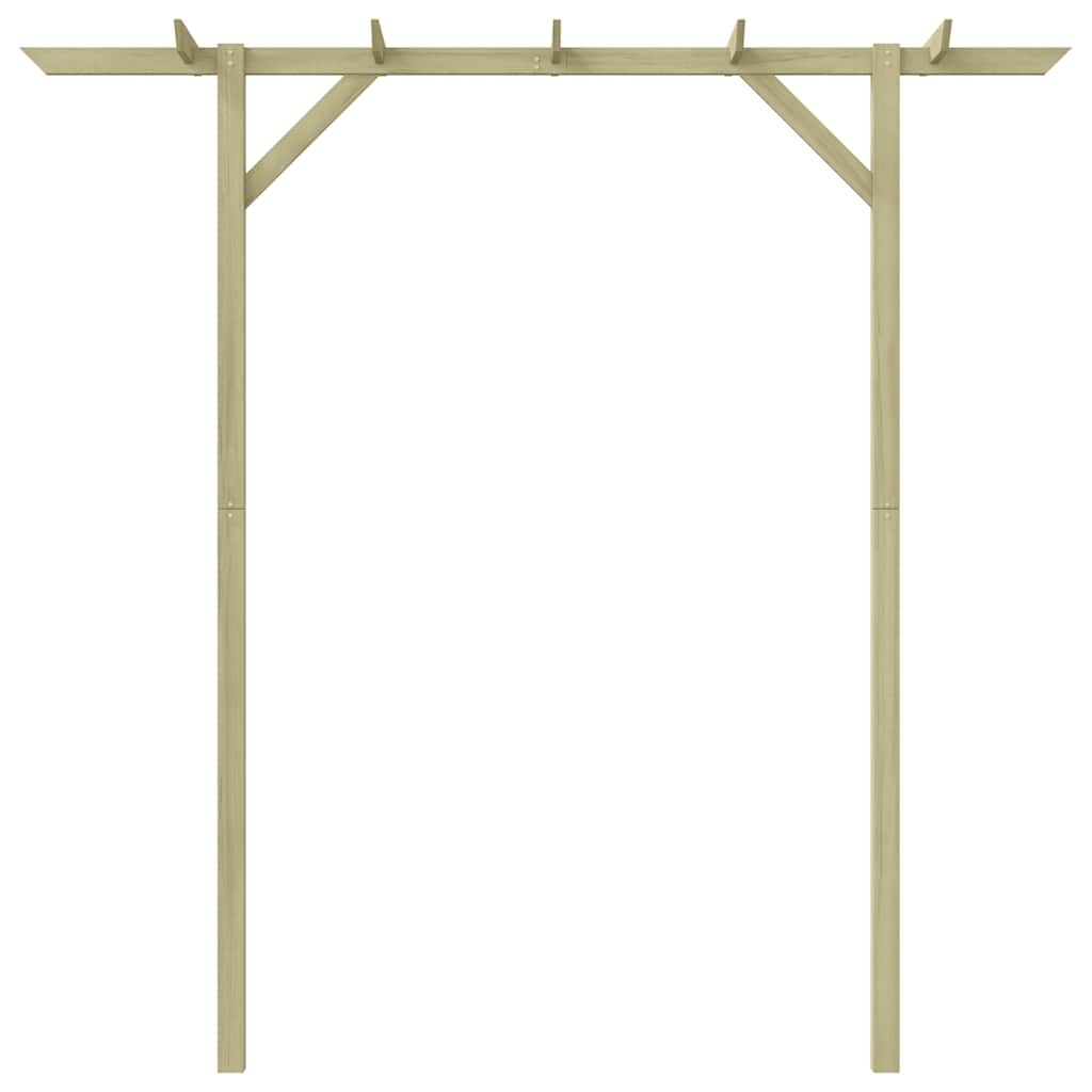 vidaXL Garden Pergola 205x40x203 cm Wood