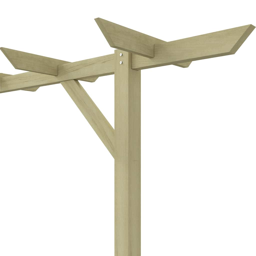 vidaXL Garden Pergola 205x40x203 cm Wood