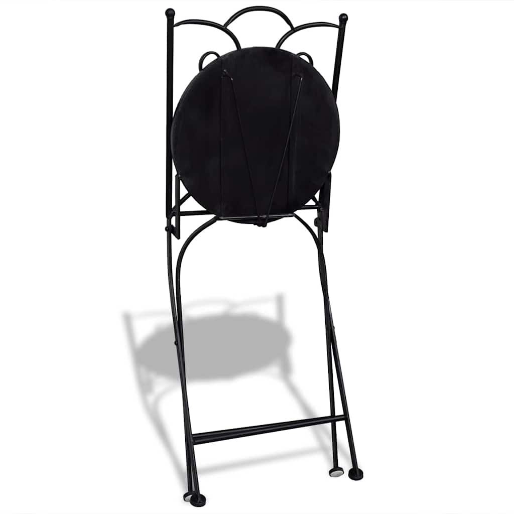 Patio Furniture | Blue and White | Powder-coated iron and ceramic tile