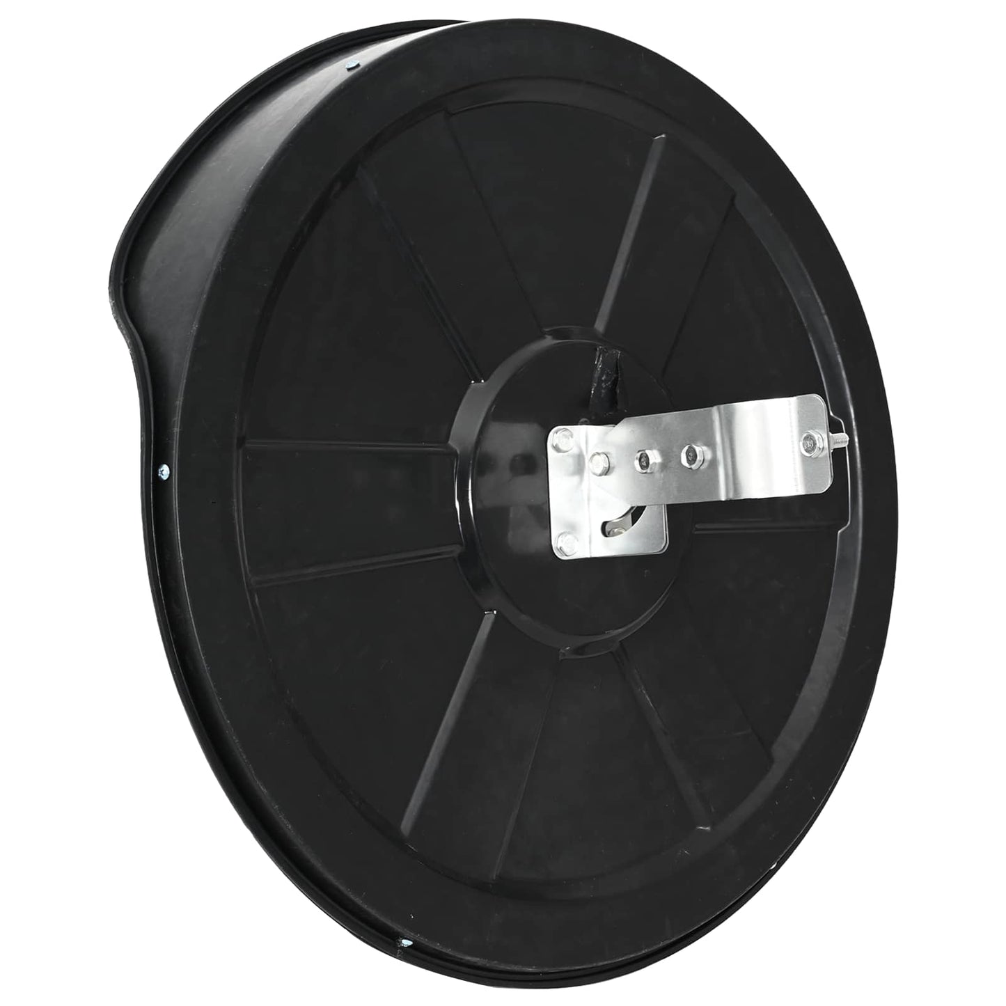 141679 vidaXL Convex Traffic Mirror PC Plastic Black 30 cm Outdoor