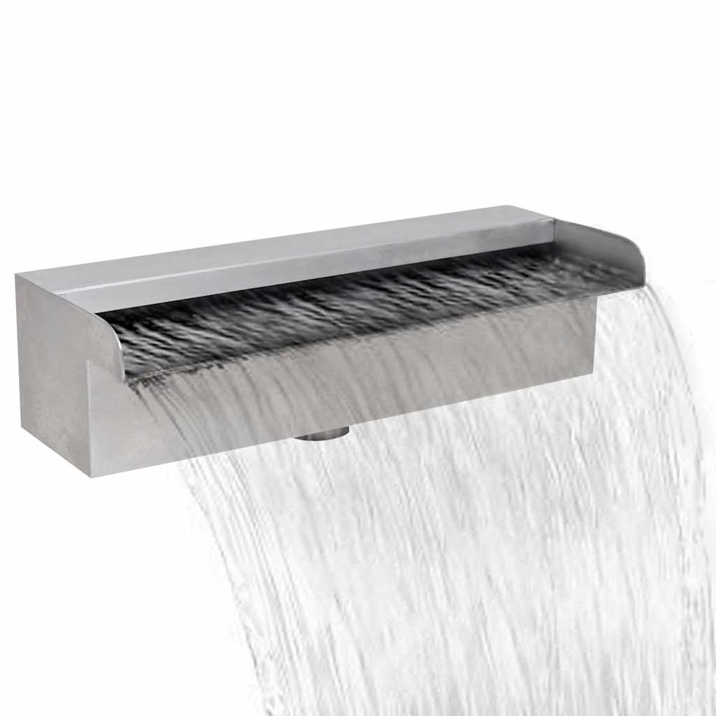 41665 Rectangular Waterfall Pool Fountain Stainless Steel 30 cm