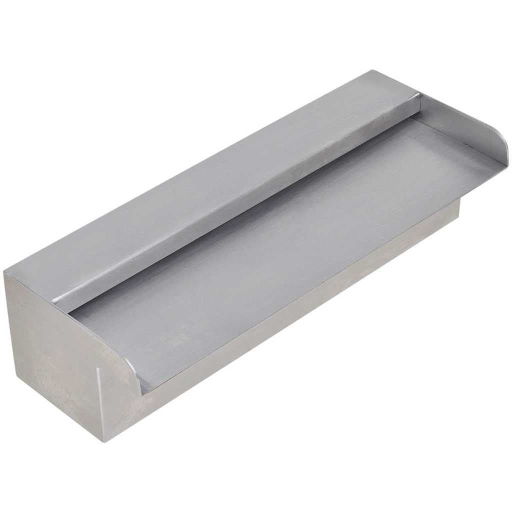 41665 Rectangular Waterfall Pool Fountain Stainless Steel 30 cm