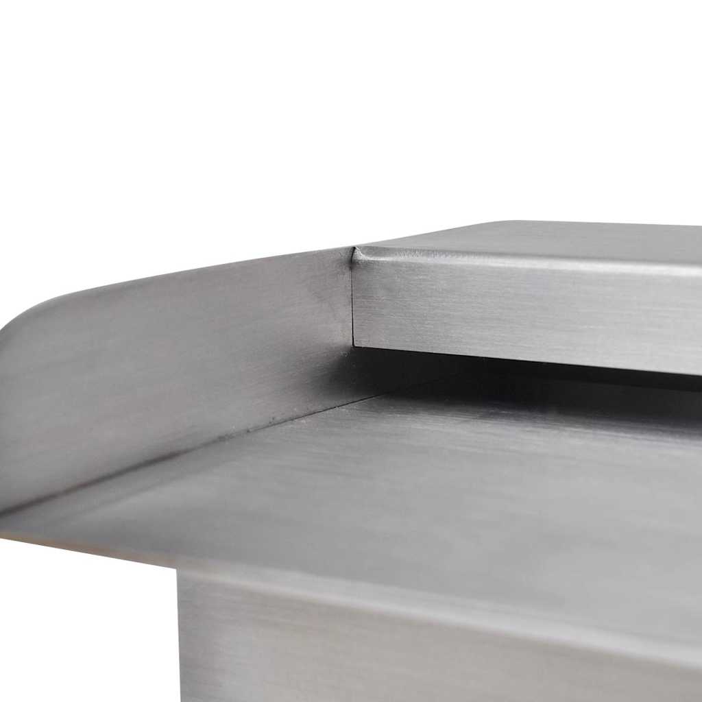 41666 Rectangular Waterfall Pool Fountain Stainless Steel 45 cm