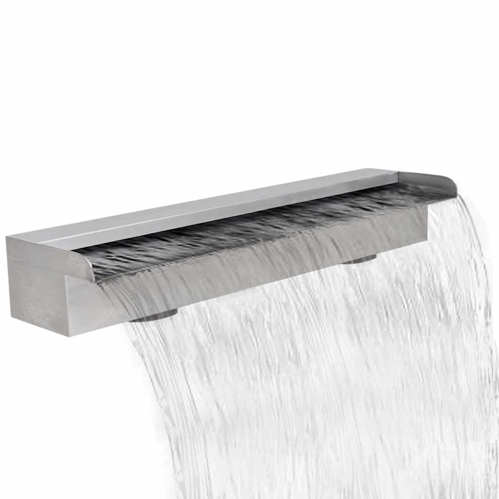 41667 Rectangular Waterfall Pool Fountain Stainless Steel 60 cm