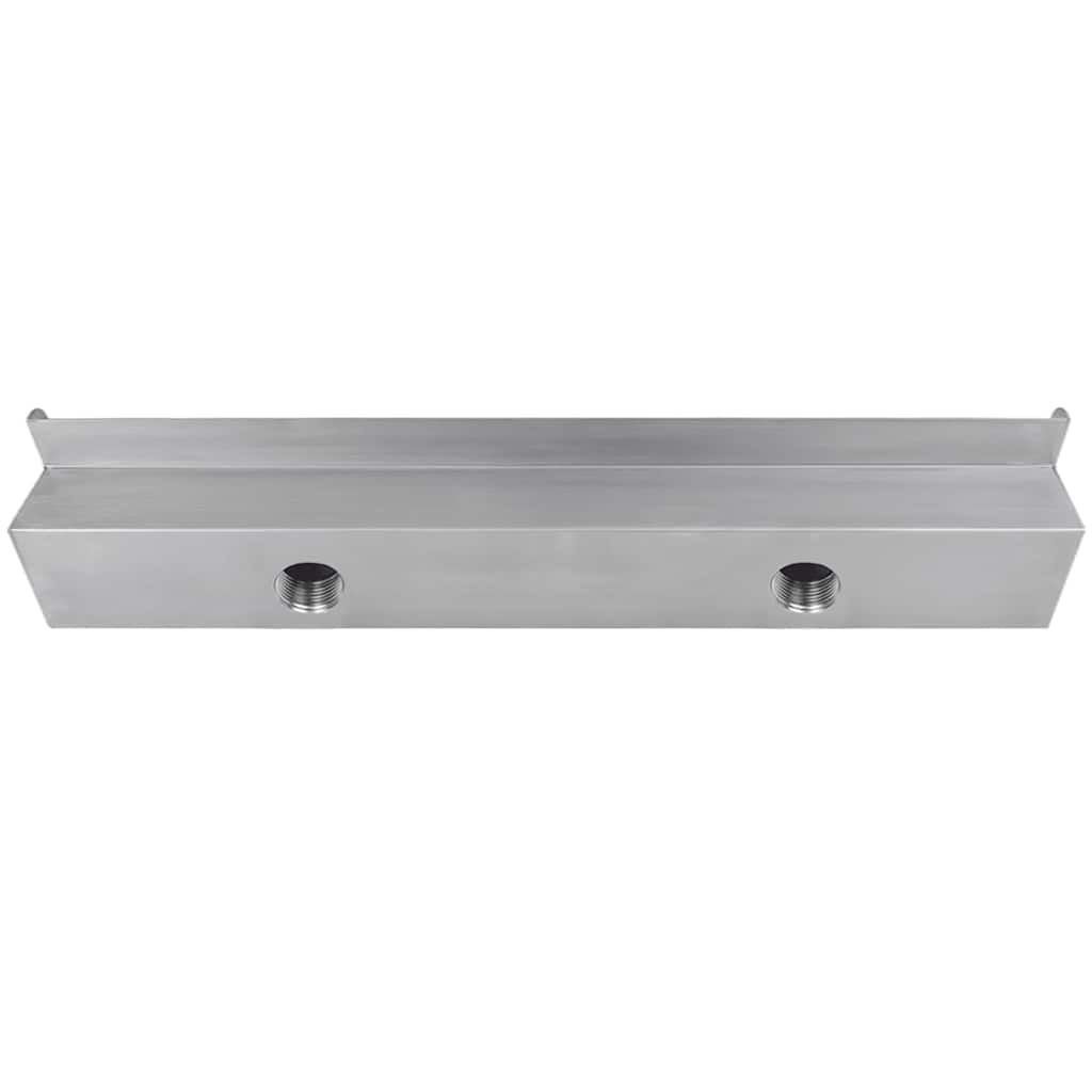 41667 Rectangular Waterfall Pool Fountain Stainless Steel 60 cm