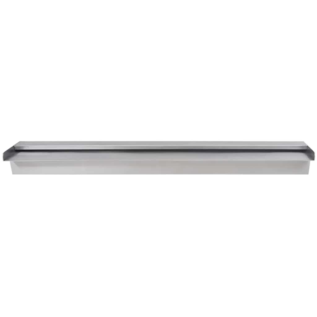 41668 Rectangular Waterfall Pool Fountain Stainless Steel 90 cm