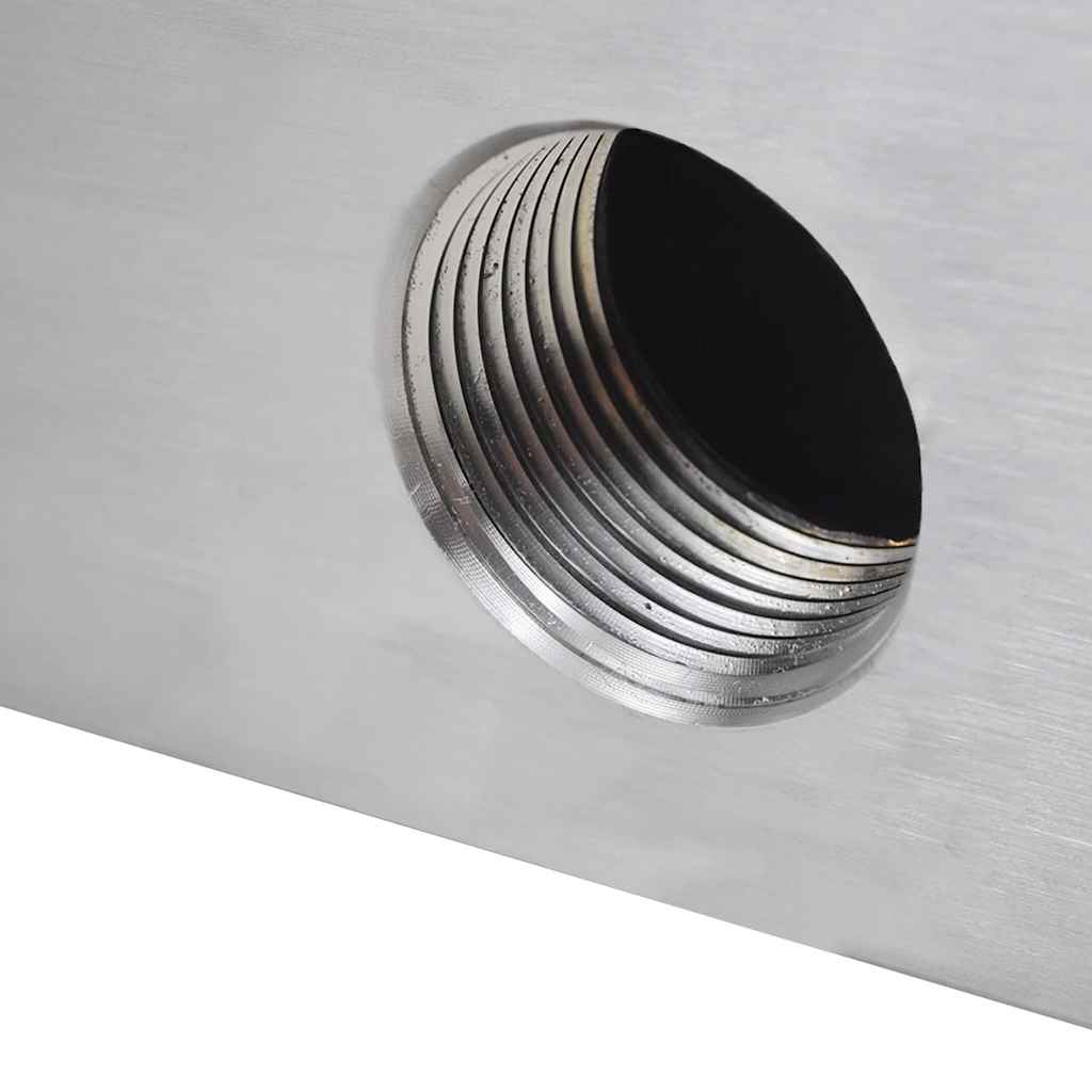 Rectangular Waterfall Pool Fountain Stainless Steel 90 cm