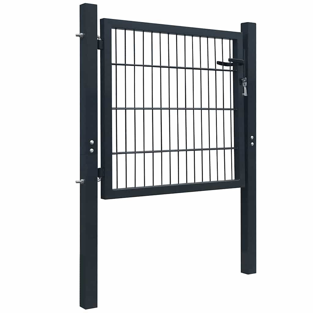 2D Fence Gate (Single) Anthracite Grey 100x80 cm