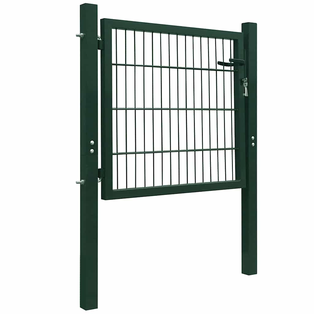 141747 vidaXL 2D Fence Gate (Single) Green 100x80 cm