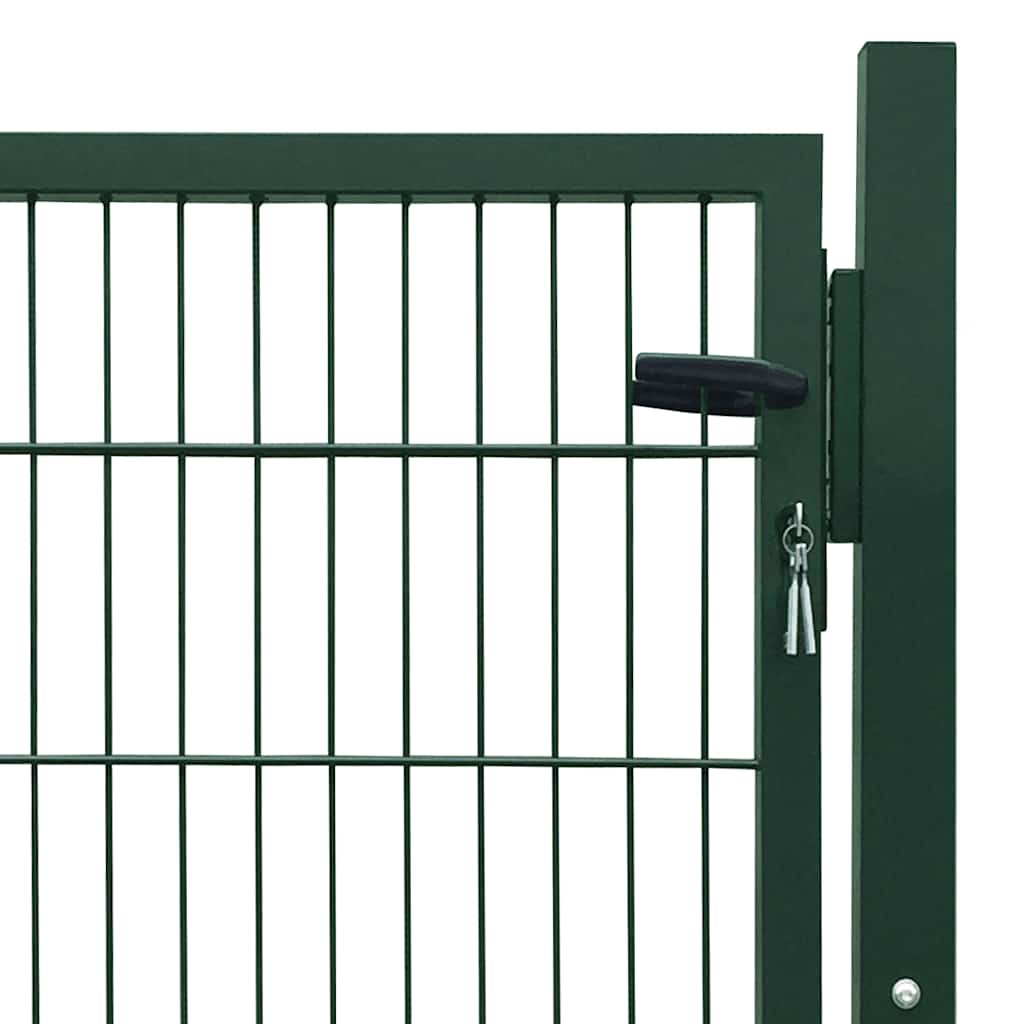 141747 vidaXL 2D Fence Gate (Single) Green 100x80 cm