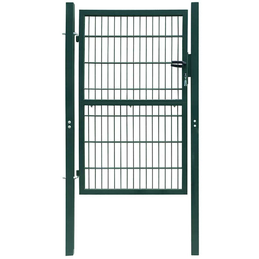 141749 vidaXL 2D Fence Gate (Single) Green 100x120 cm