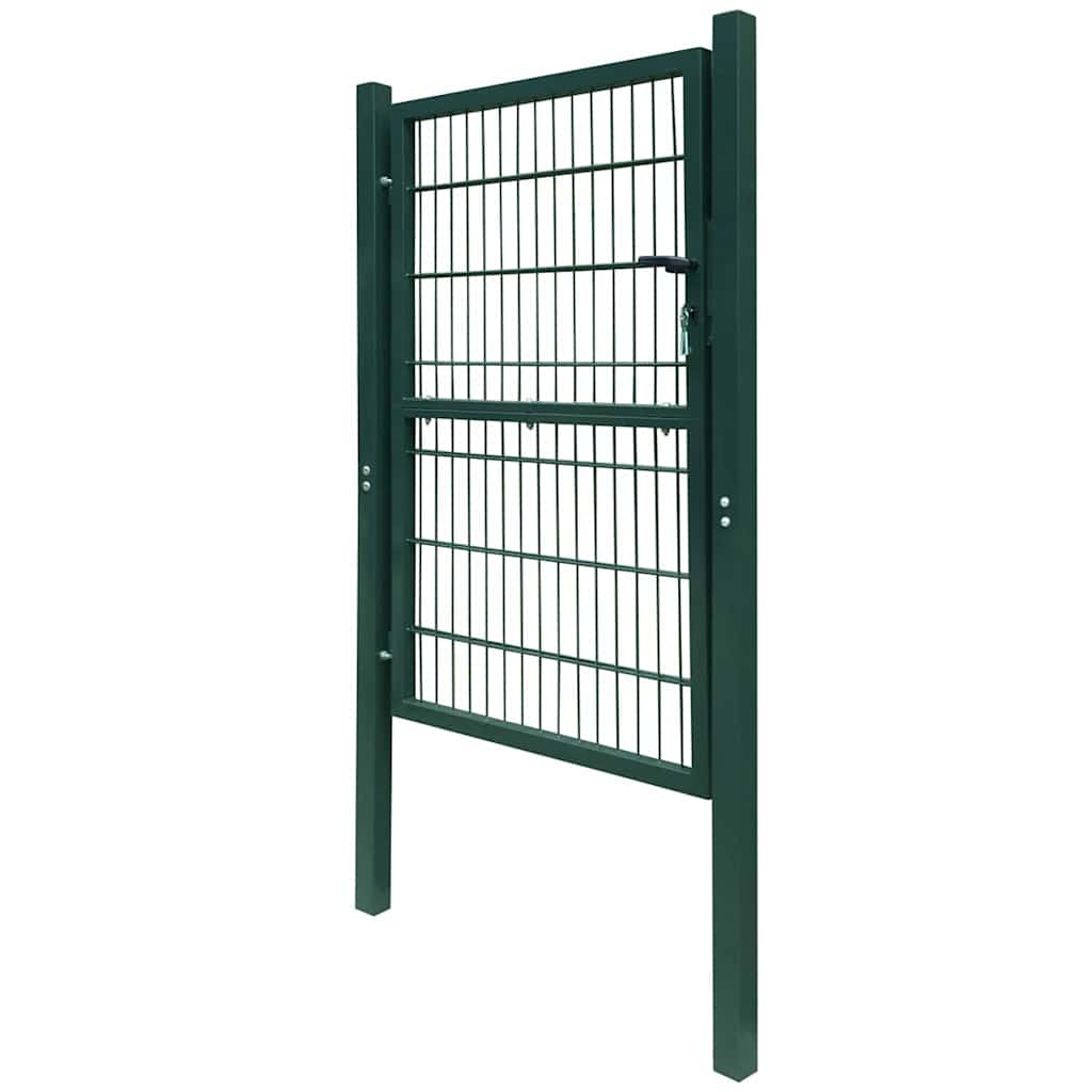 141749 vidaXL 2D Fence Gate (Single) Green 100x120 cm