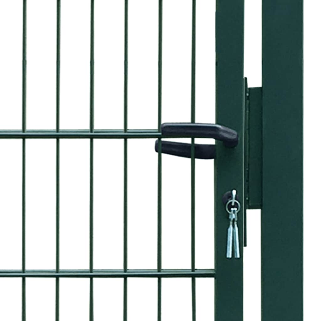 141749 vidaXL 2D Fence Gate (Single) Green 100x120 cm
