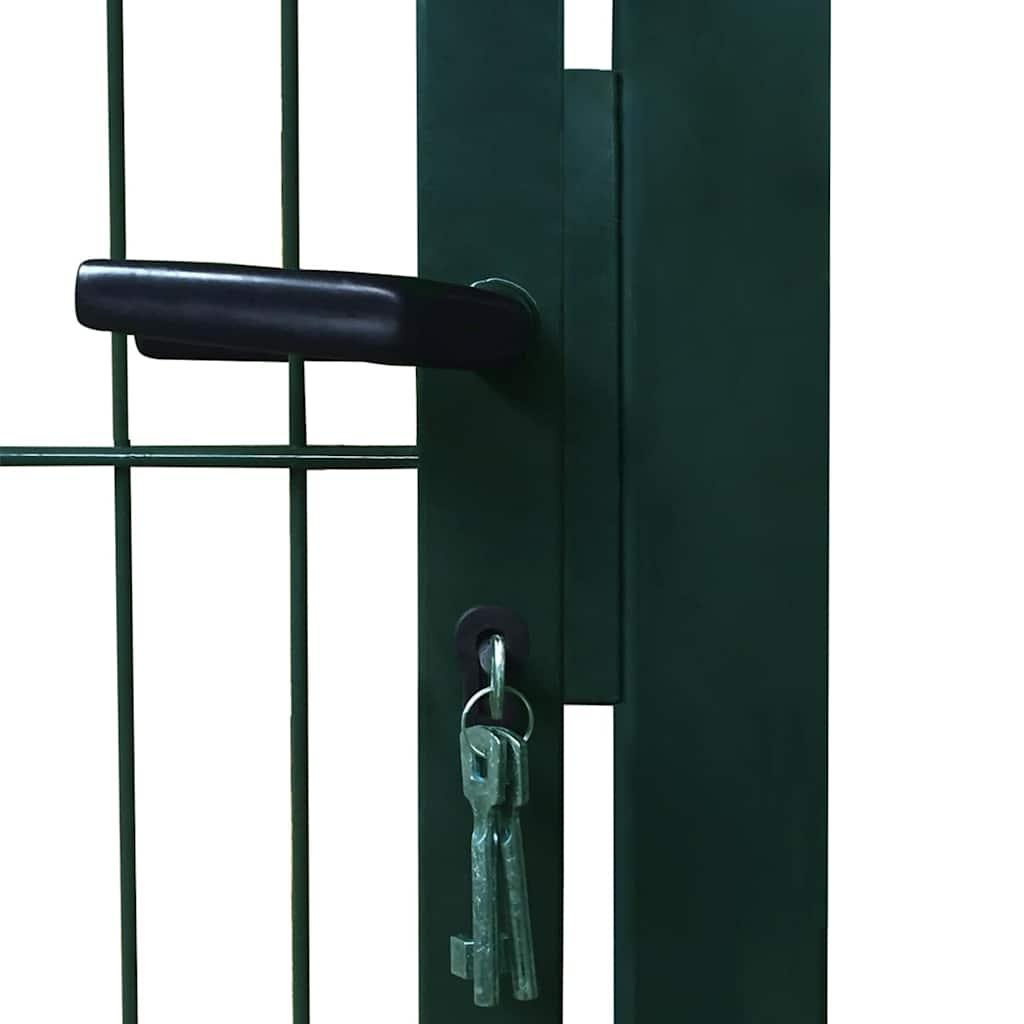 141749 vidaXL 2D Fence Gate (Single) Green 100x120 cm