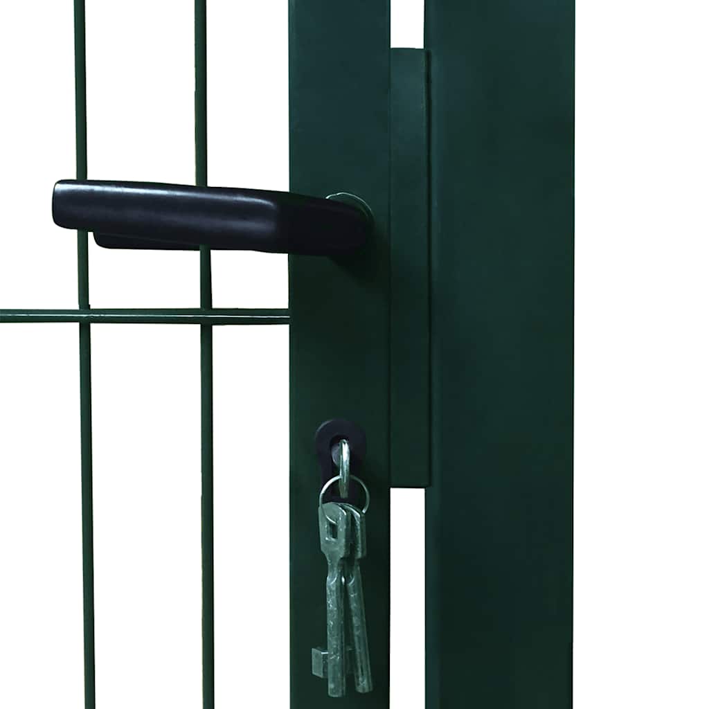 141750 vidaXL 2D Fence Gate (Single) Green 100x140 cm