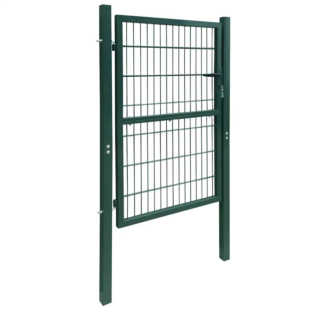 141751 vidaXL 2D Fence Gate (Single) Green 100x160 cm