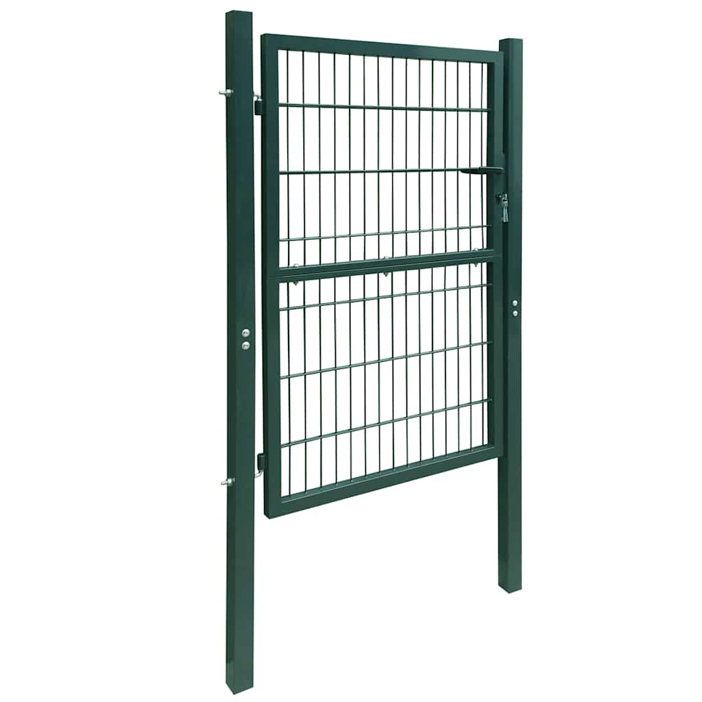 141752 vidaXL 2D Fence Gate (Single) Green 100x180 cm