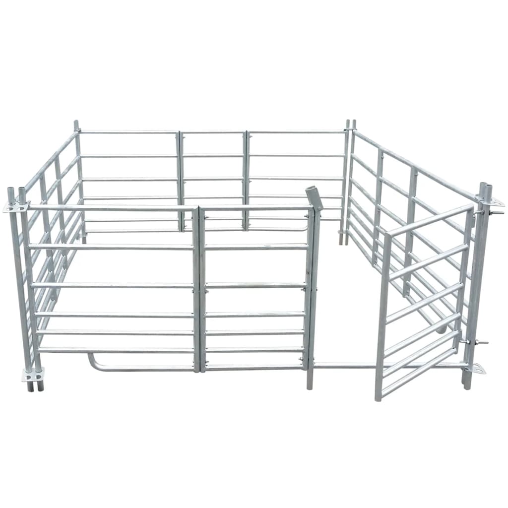 4-Panel Sheep Pen Galvanised Steel 183 x 183 x 92 cm