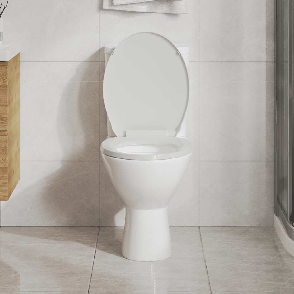 Soft-close Toilet Seat White Oval