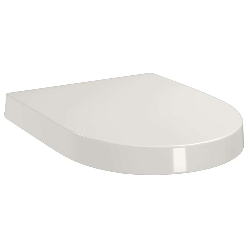 Soft-close Toilet Seat with Quick-release Design White Square