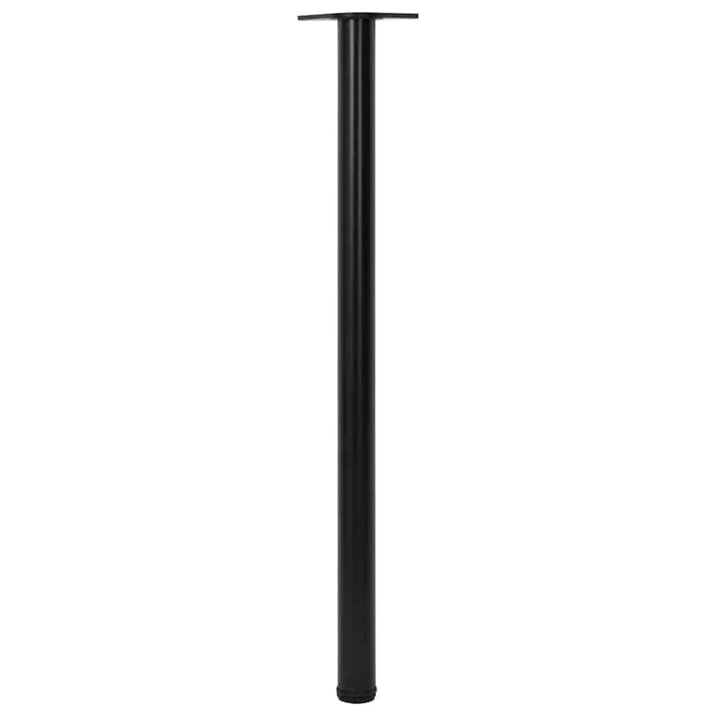 4 Height Adjustable Table Legs Black 1100 mm