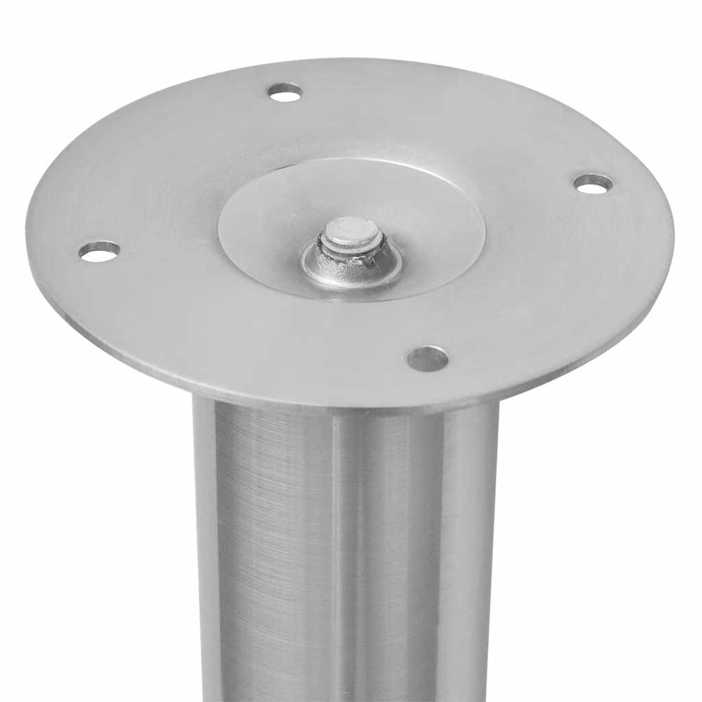 2 Telescopic Table Legs Stainless Steel 710 mm-1100 mm