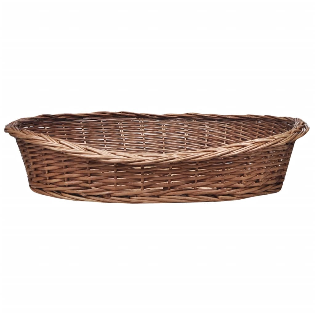 vidaXL Willow Dog Basket/Pet Bed Natural 90 cm