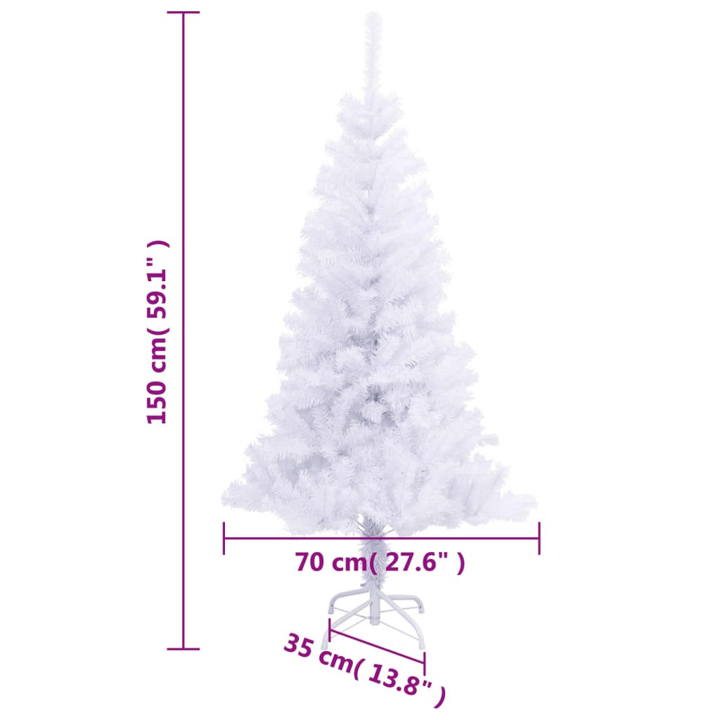 vidaXL Artificial Christmas Tree with Stand 150 cm 380 Branches