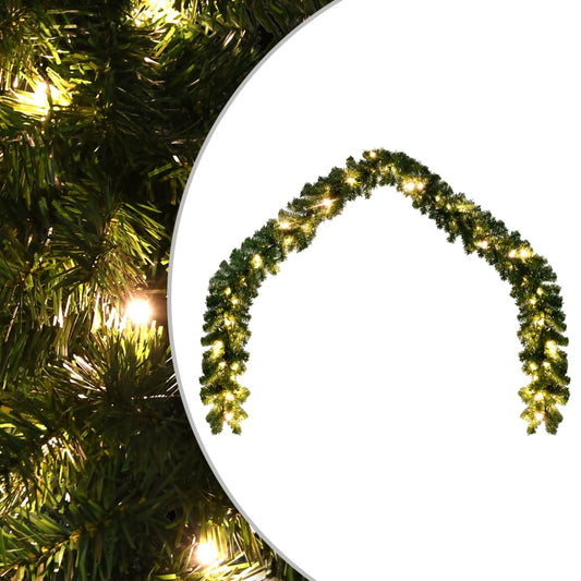 vidaXL Christmas Garland with LED Lights 5 m