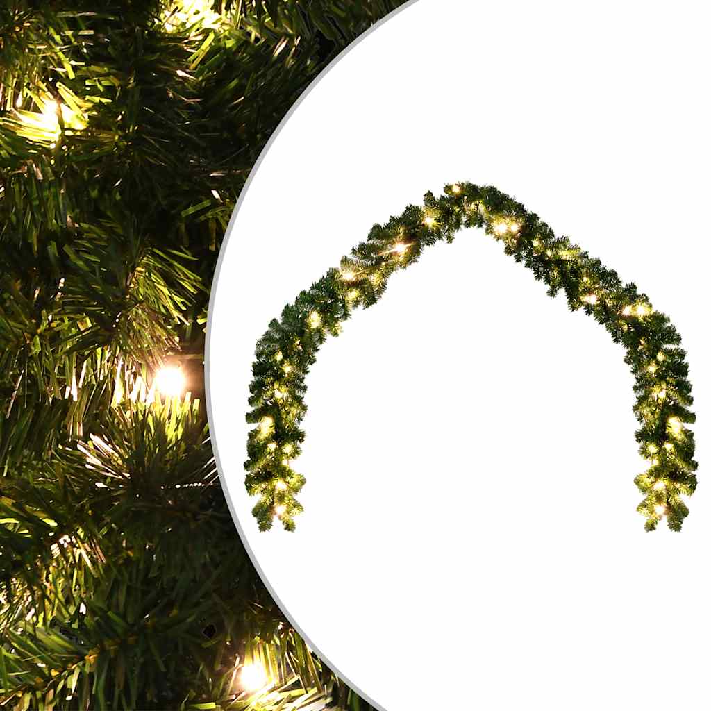 242424 Christmas Garland with LED Lights 10 m