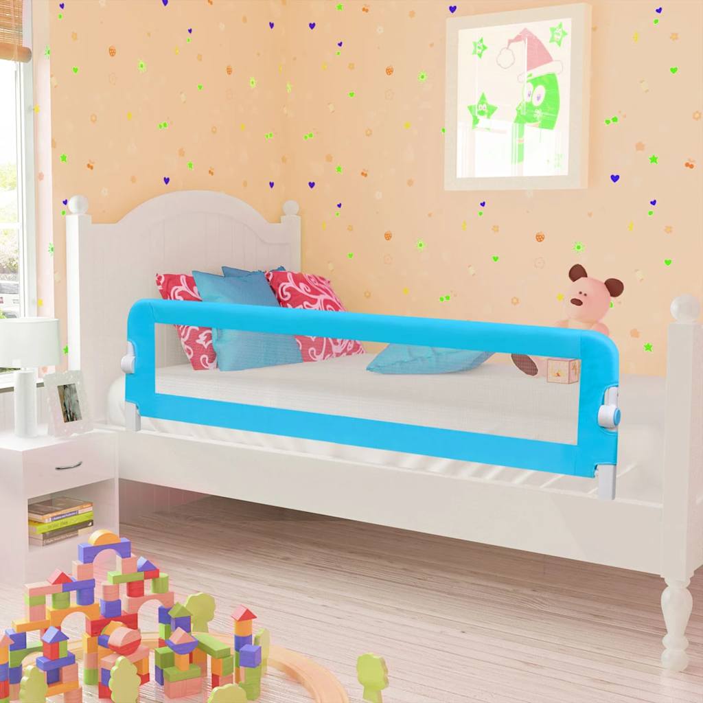 vidaXL Toddler Safety Bed Rail 150 x 42 cm Blue