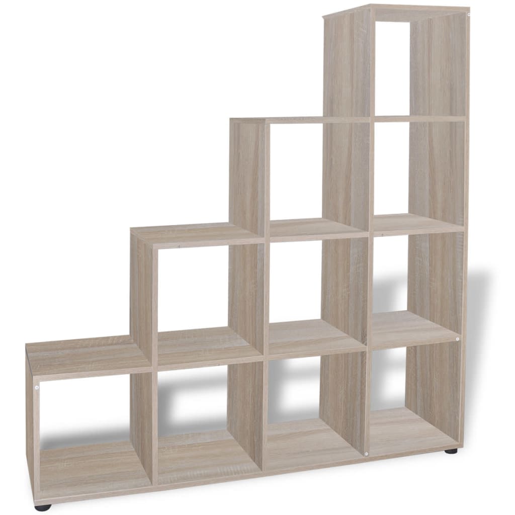 vidaXL Staircase Bookcase/Display Shelf 142 cm Oak