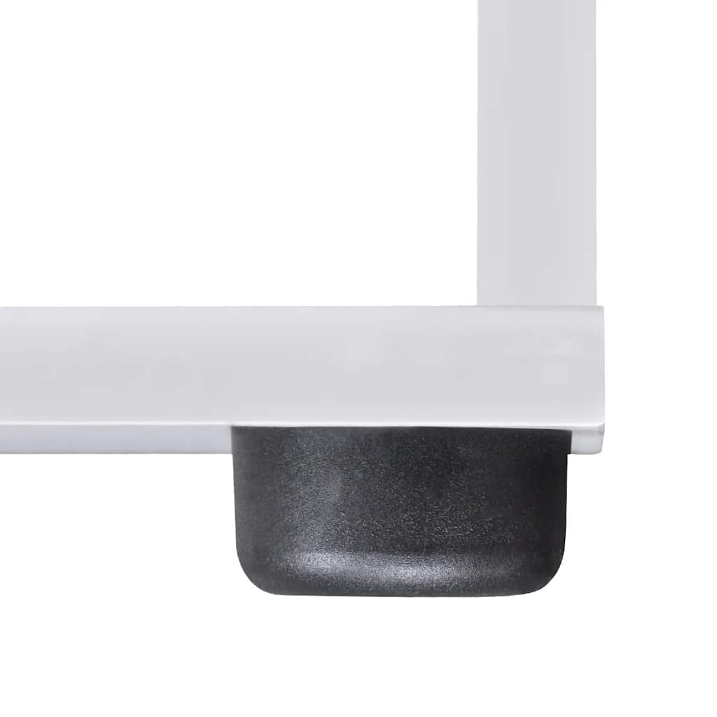 242552 vidaXL Staircase Bookcase/Display Shelf 107 cm White