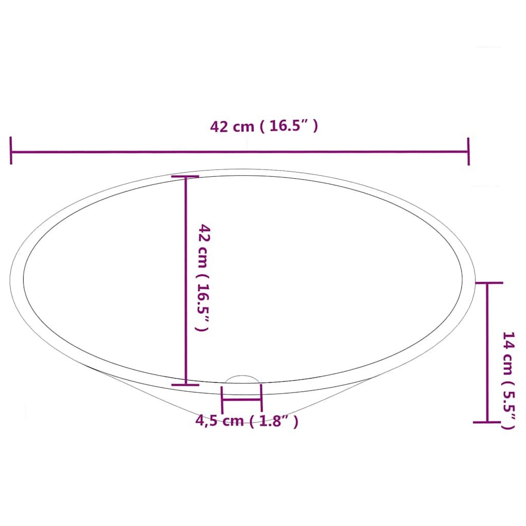 Art Basin 2 pcs Ceramic Round (not for individual sales / blocked all in blockcades)