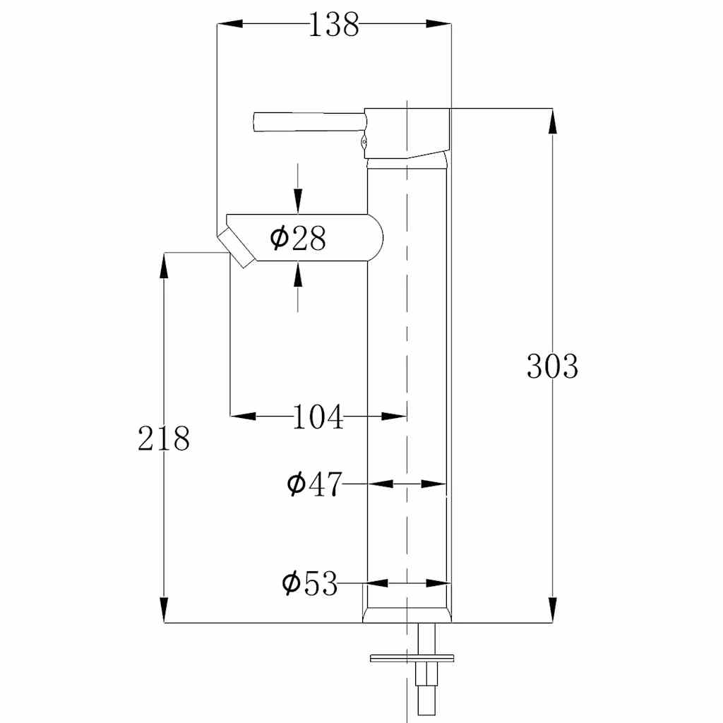 142017 vidaXL Bathroom Mixer Tap Brass