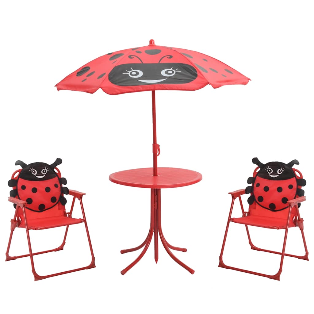 Patio Furniture | Red | Steel | Compact | Foldable | Kids' Garden Set